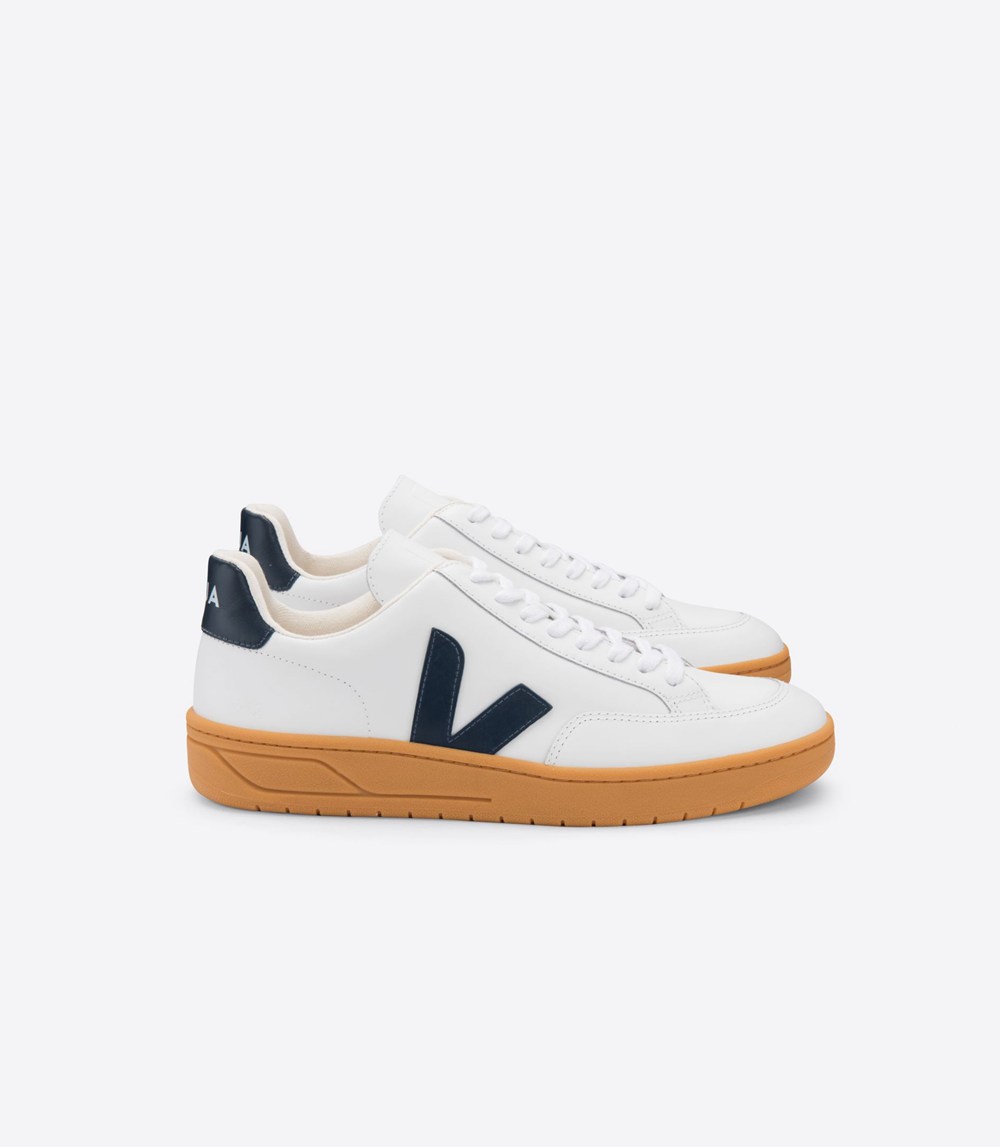 Veja Sneakers Dam - V-12 Läder - Vita - 487531-QWO